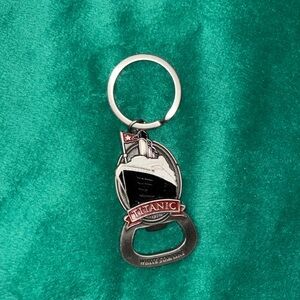 Titanic Silver Keychain Bottle Opener